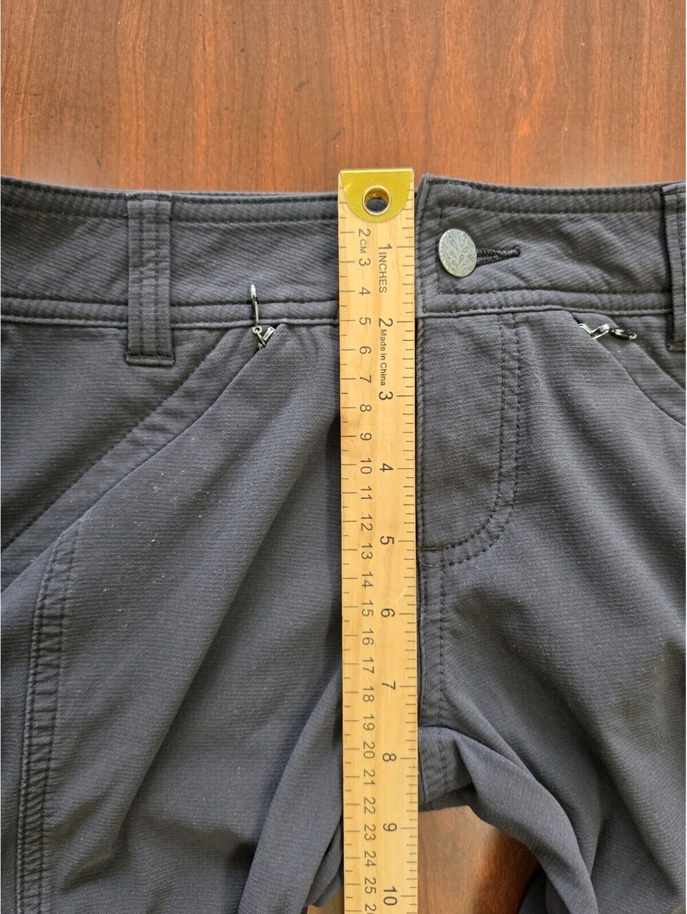 prAna Halle Pants Womens 0 Black Stretch Straight Outdoor Hiking Travel Normcore - Picture 5 of 7
